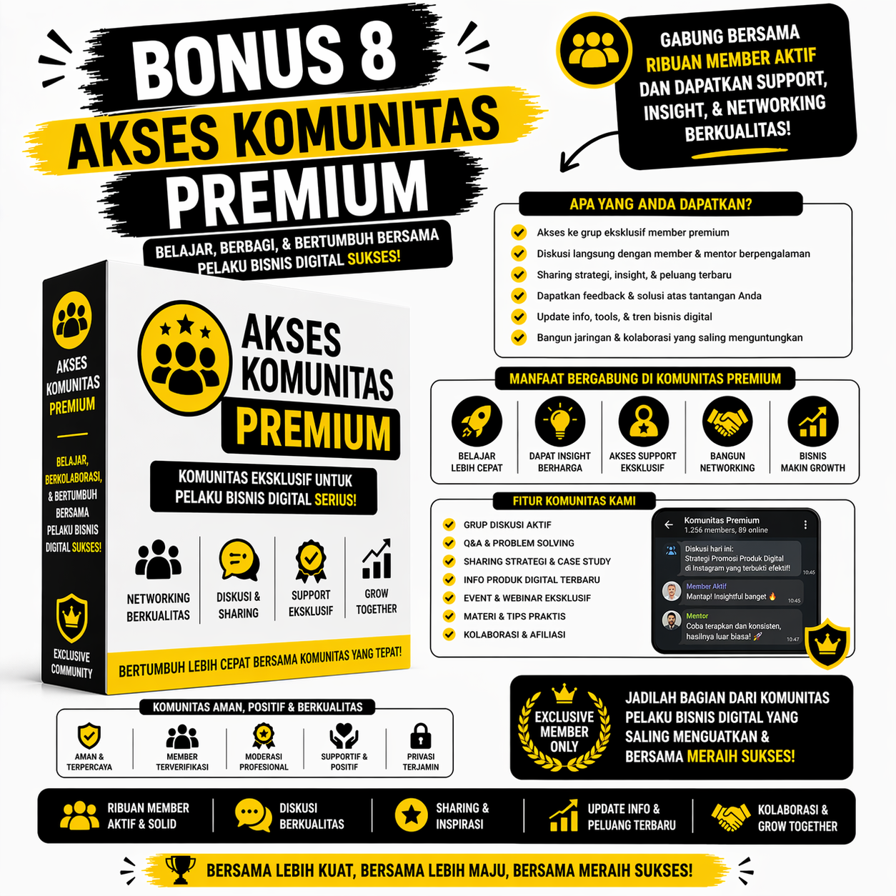 Bonus 8 - Akses & Komunitas Premium